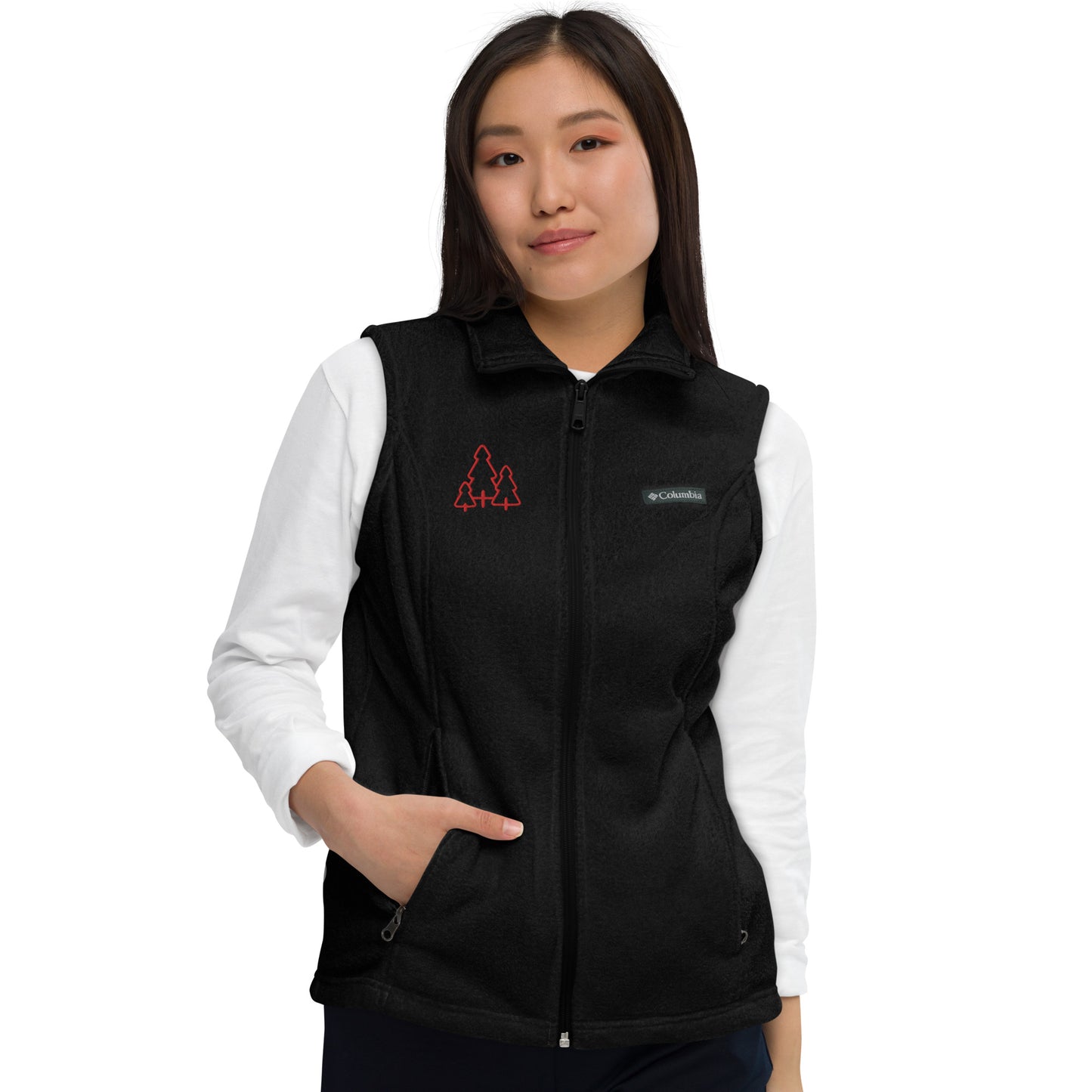 Chaqueta bordada polar Columbia para mujer
