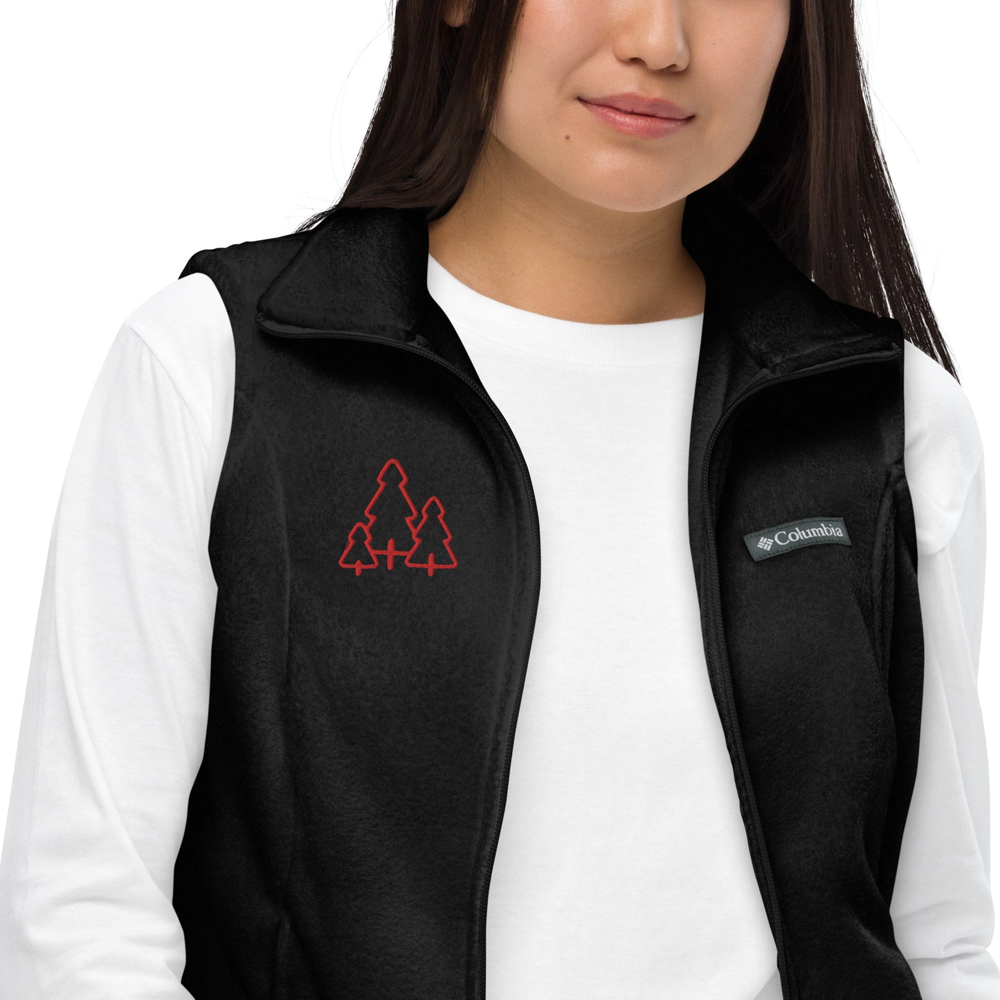 Chaqueta bordada polar Columbia para mujer