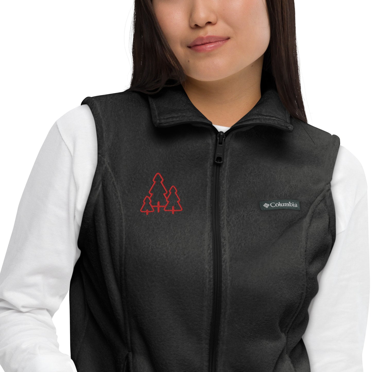 Chaqueta bordada polar Columbia para mujer
