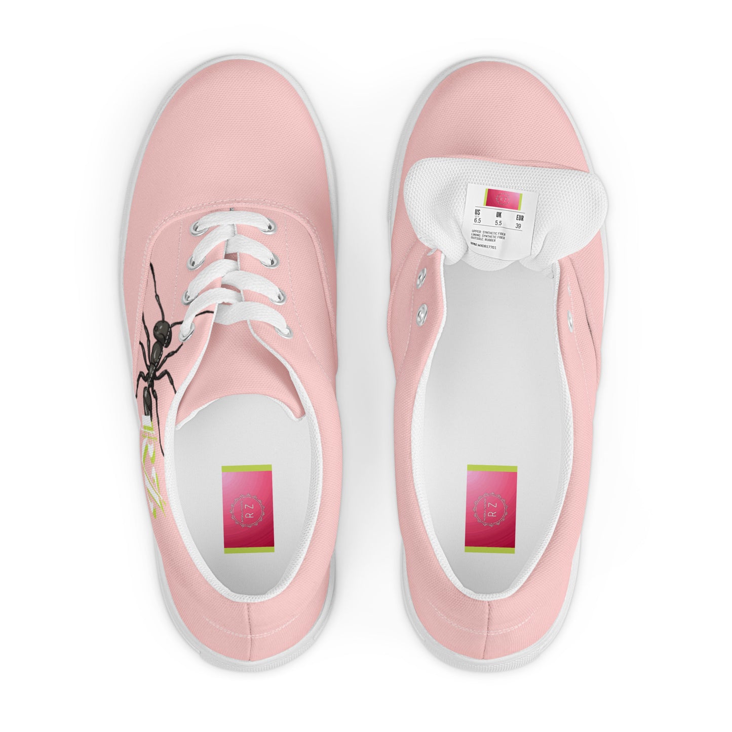 Zapatillas de lona con cordones para mujer RZ