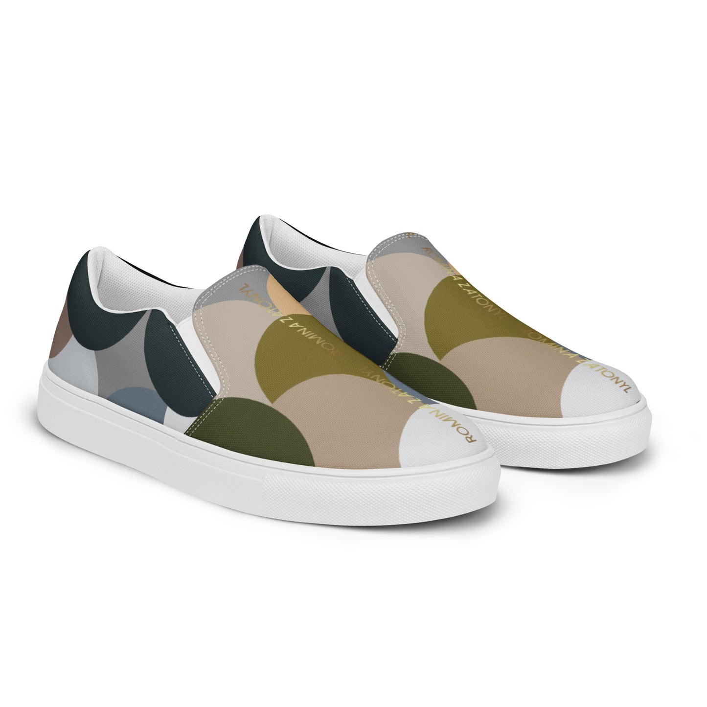 Zapatillas de lona sin cordones para mujer RZ