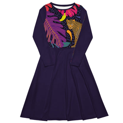 Vestido midi RZ Leopard