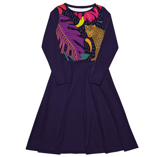 Vestido midi RZ Leopard