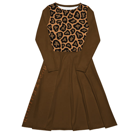 Vestido midi RZ Leopard