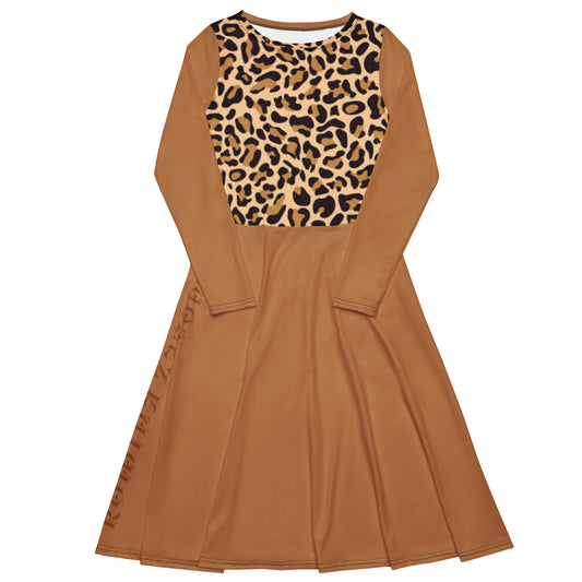 Vestido midi RZ Leopard