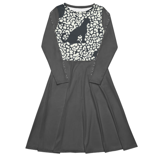 Vestido midi RZ Leopard