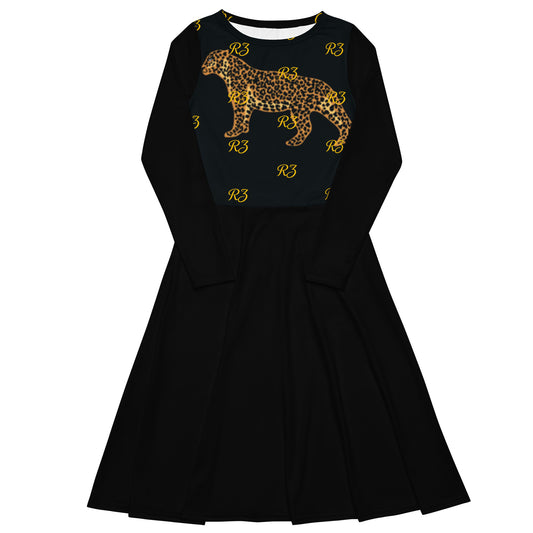Vestido midi RZ Leopard