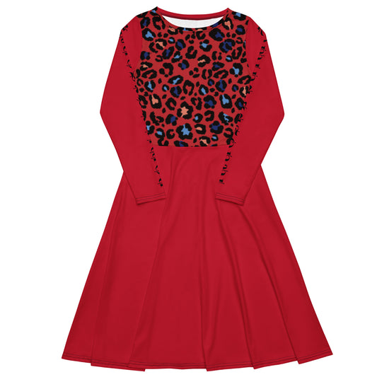 Vestido midi RZ Leopard