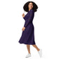 Vestido midi RZ, liso