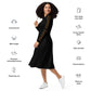 Vestido midi negro liso RZ