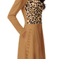 Vestido midi RZ Leopard