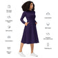 Vestido midi RZ, liso