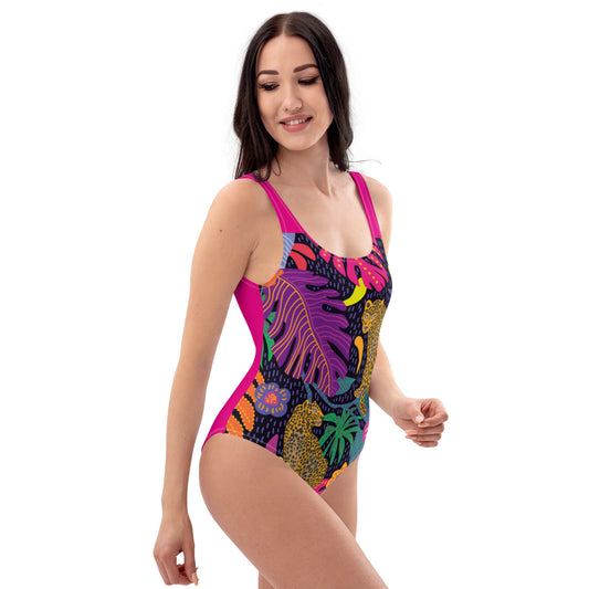 Bañador rosa/RZ Leopardo