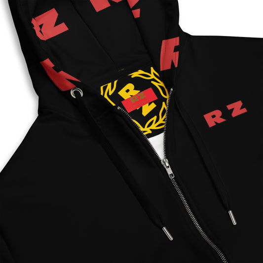 Sudadera RZ con capucha y cremallera, unisex
