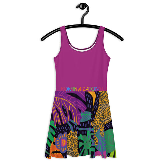 Vestido skater RZ Leopard