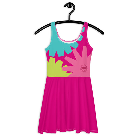 Vestido rosa skater RZ