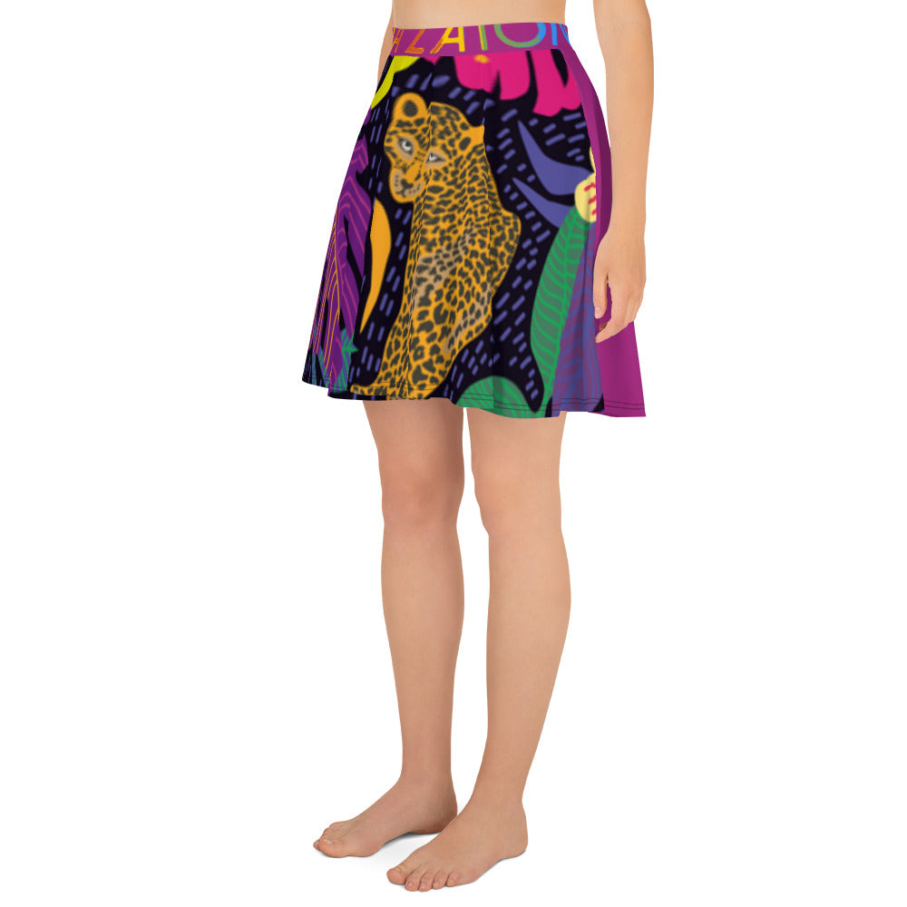 Falda skater RZ Leopard