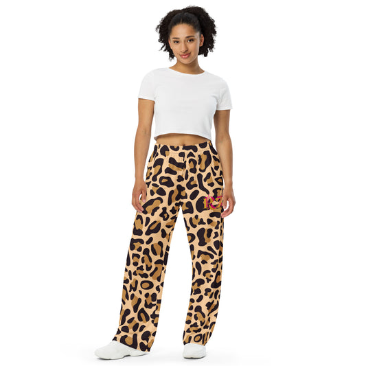 Pantalón ancho all over mujer Leopard RZ