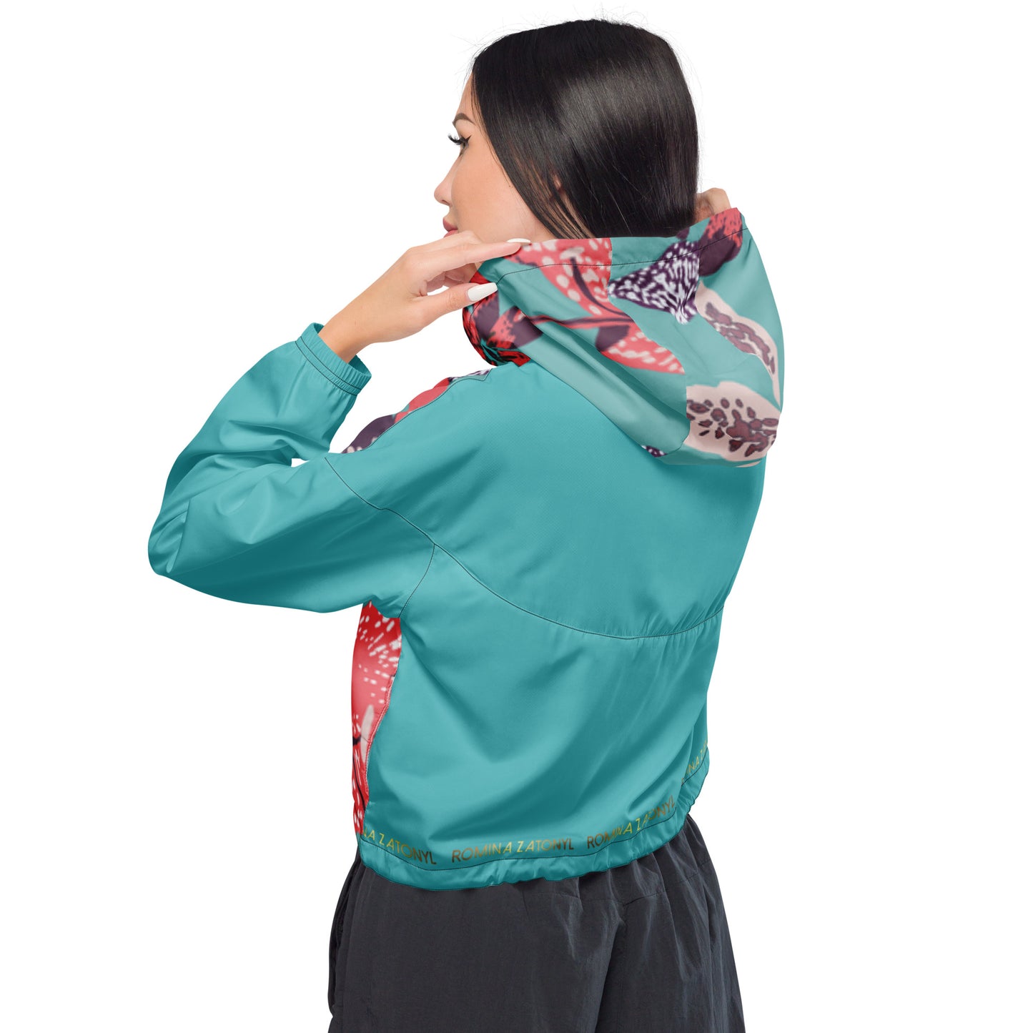 Cortavientos crop impermeable para mujer RZ