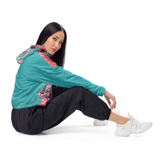 Cortavientos crop impermeable para mujer RZ