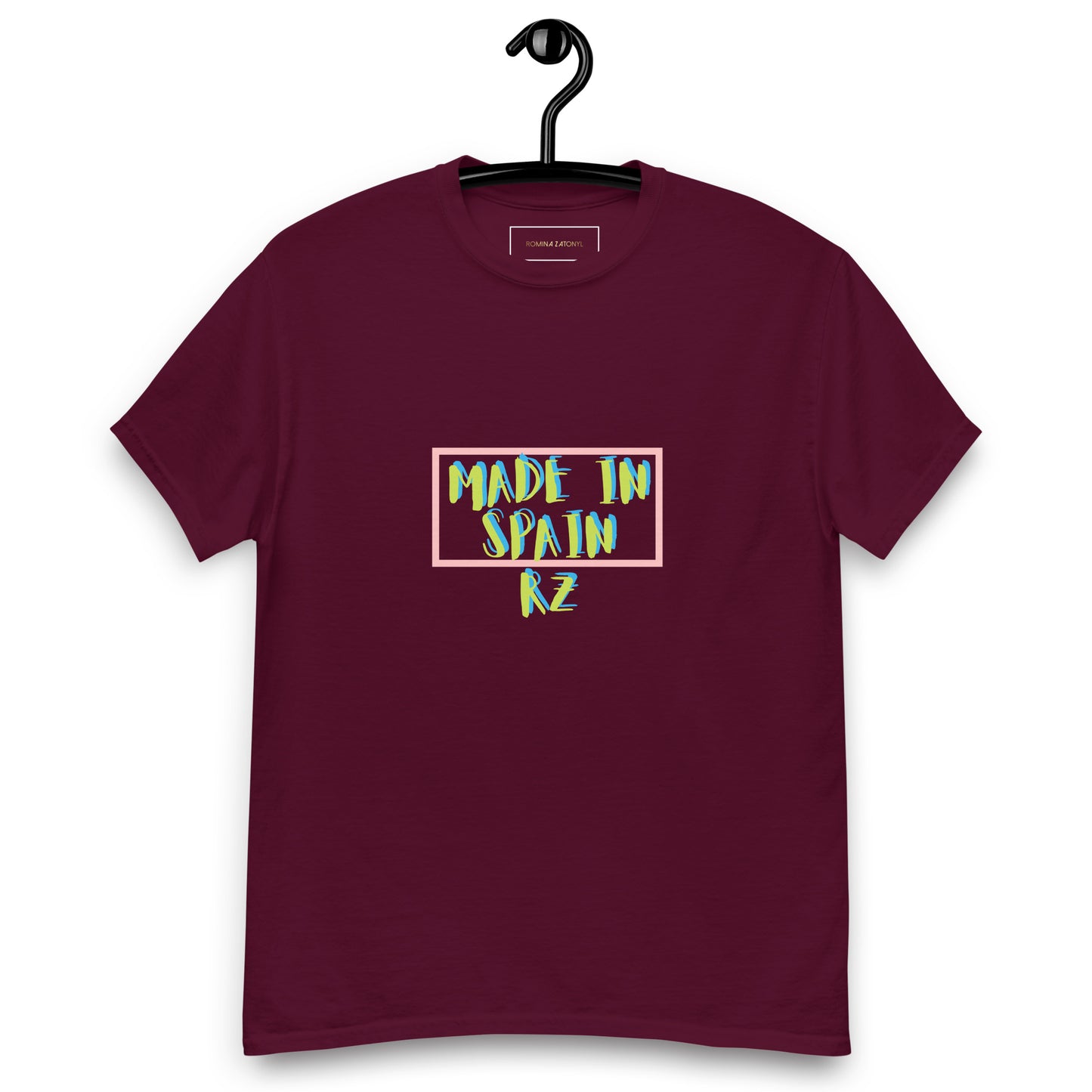 Camiseta doble estampado RZ, hombre