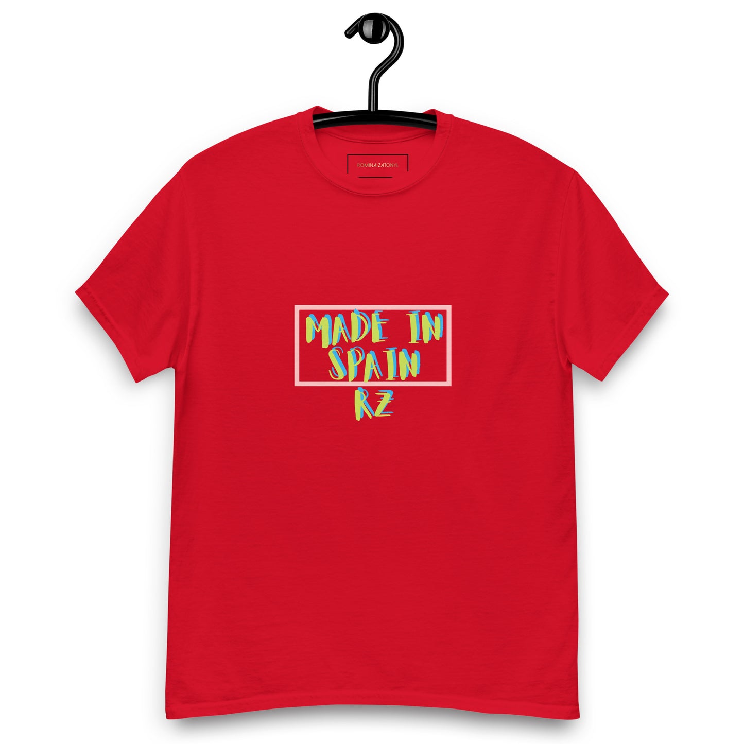 Camiseta doble estampado RZ, hombre