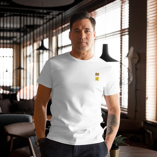 Camiseta RZ premium hombre, bordada de algodón