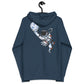 Sudadera RZ polar con capucha y cremallera unisex
