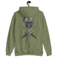 Sudadera bordada y estampada RZ SPAIN con capucha unisex