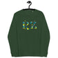 Sudadera raglán estampada RZ, unisex
