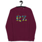 Sudadera raglán estampada RZ, unisex
