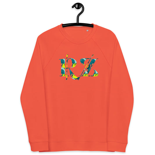 Sudadera raglán estampada RZ, unisex