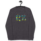 Sudadera raglán estampada RZ, unisex