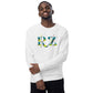 Sudadera raglán estampada RZ, unisex