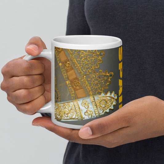 Taza blanca brillante RZ SPAIN
