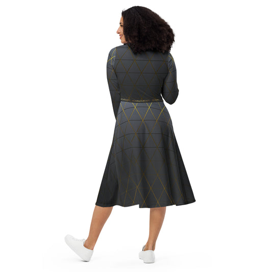 Vestido midi all over RZ