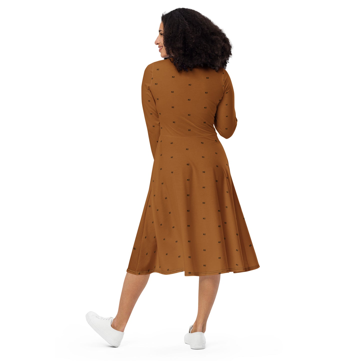 Vestido midi all over RZ