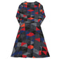 Vestido midi all over RZ