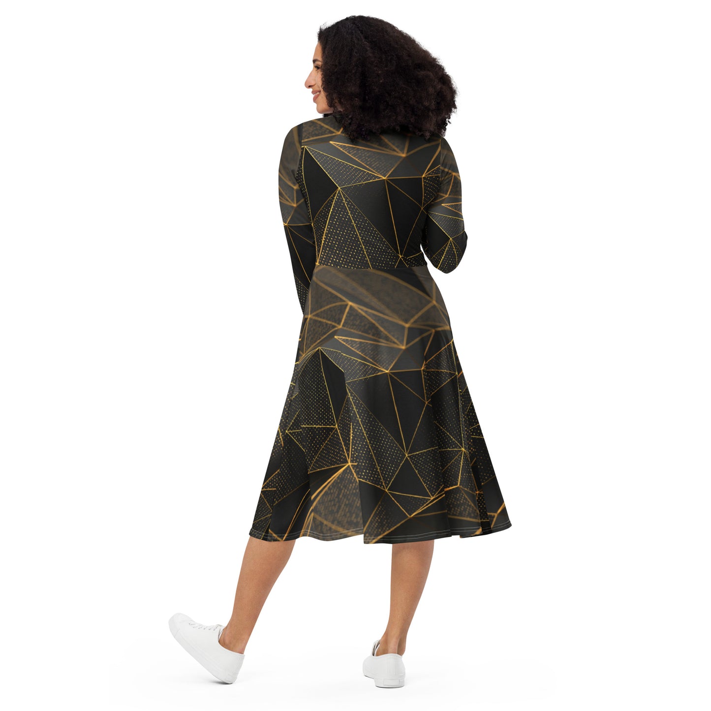 Vestido midi all over RZ