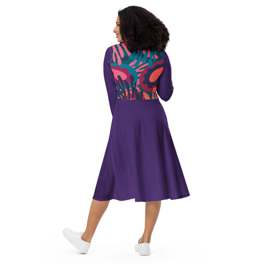 Vestido midi all over RZ
