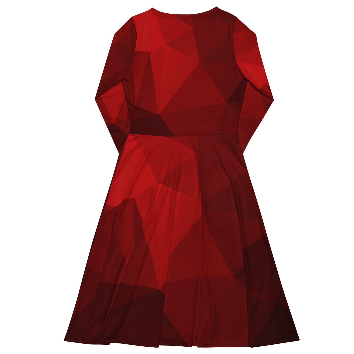 Vestido midi rubí all over RZ