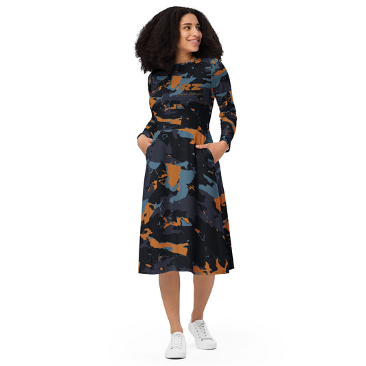 Vestido midi all over RZ