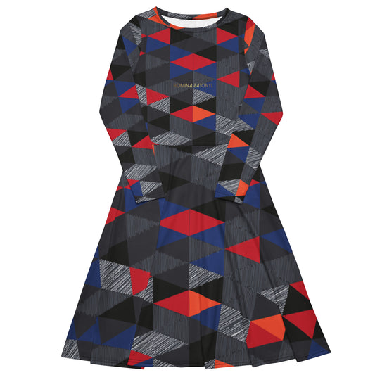 Vestido midi all over RZ