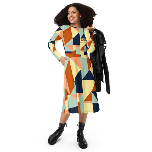 Vestido midi all over RZ
