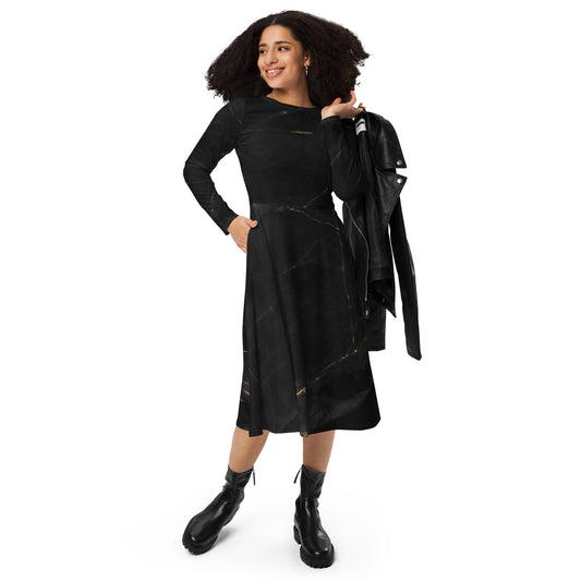 Vestido midi all over RZ