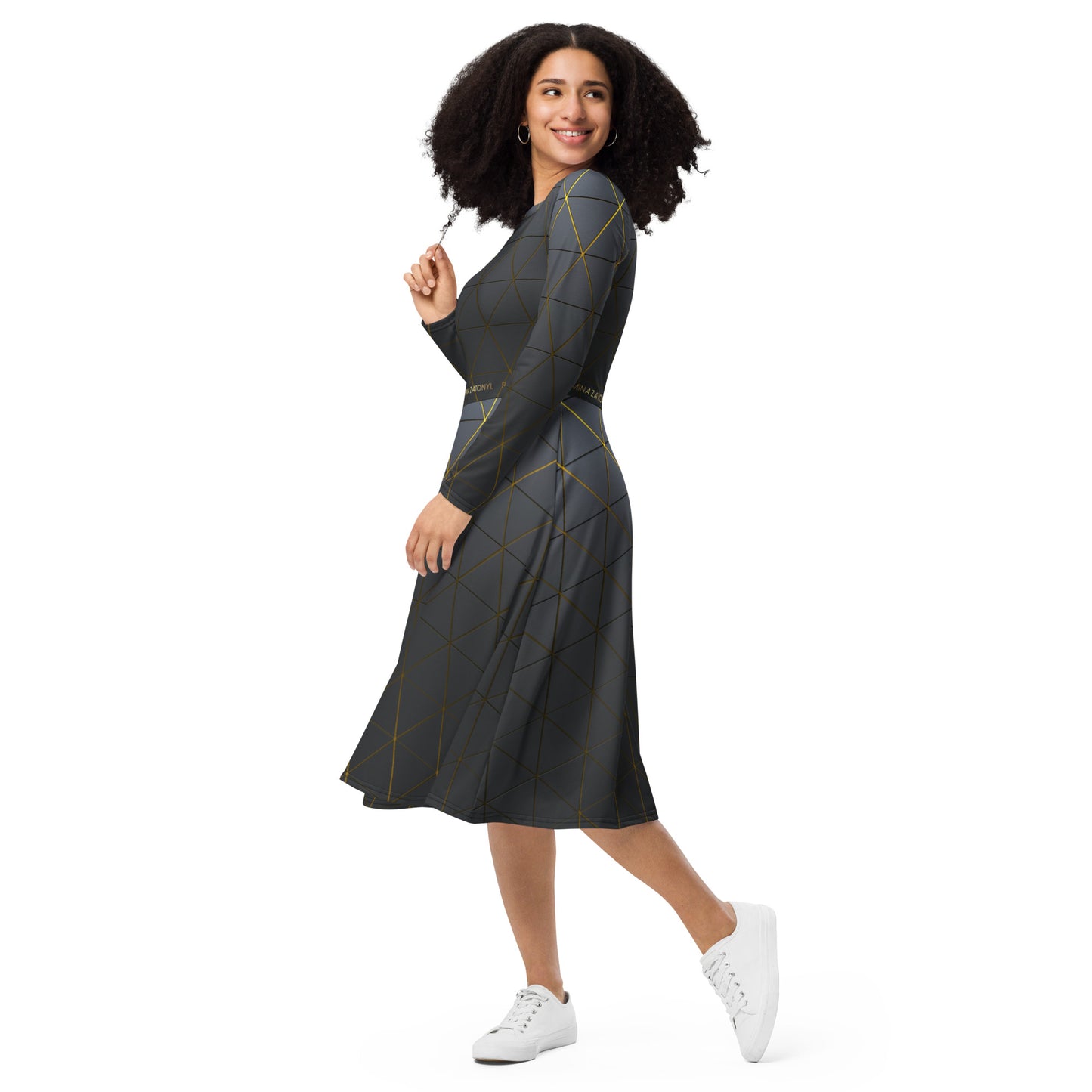 Vestido midi all over RZ