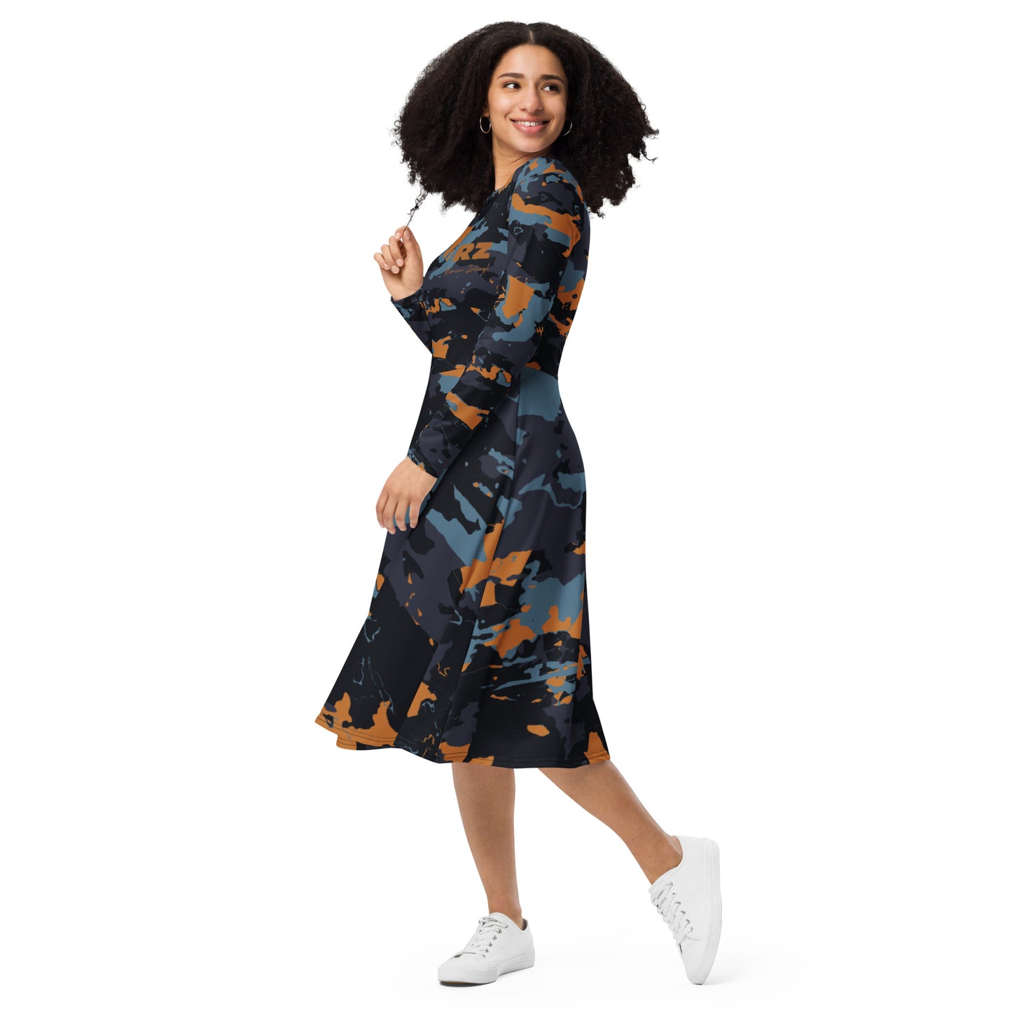 Vestido midi all over RZ