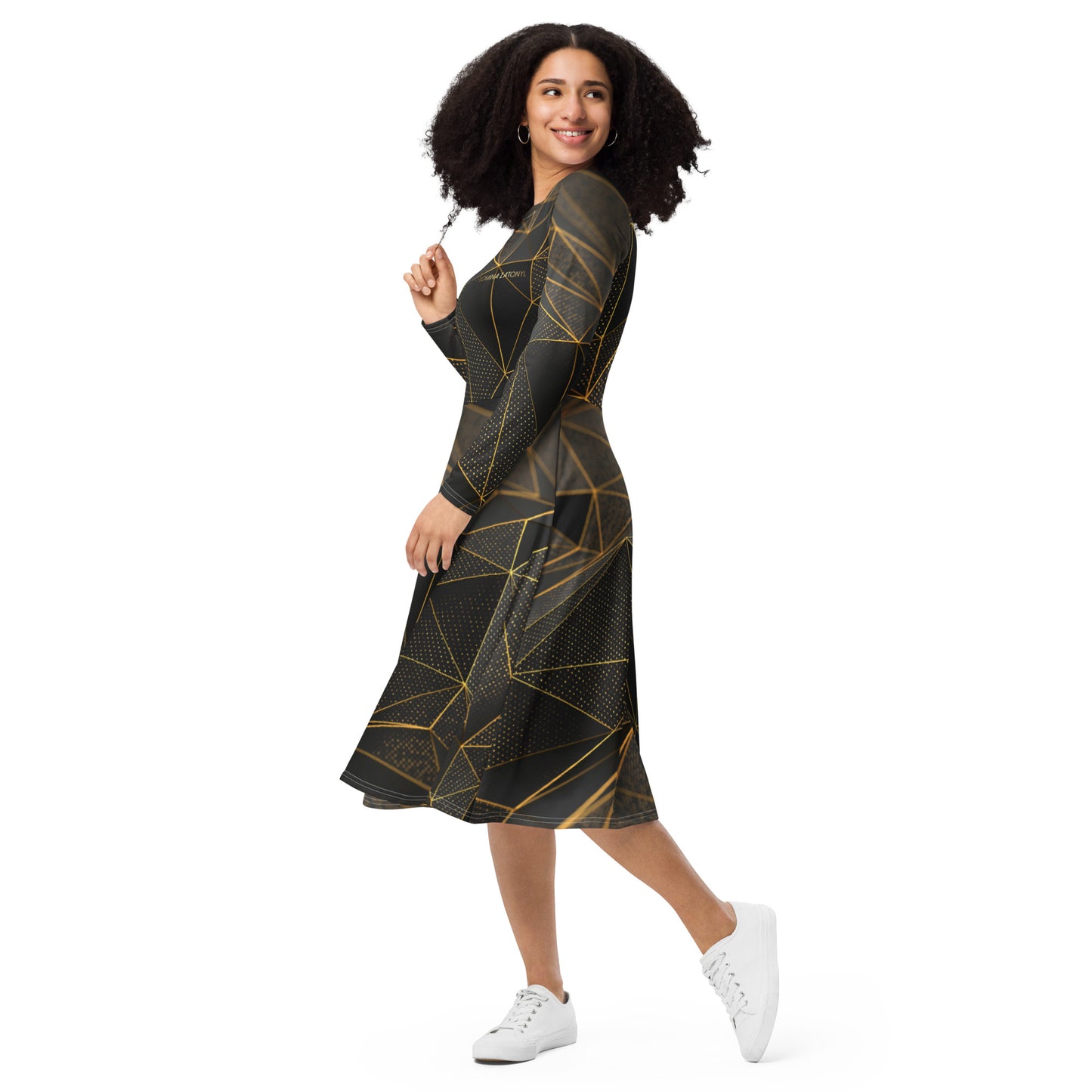 Vestido midi all over RZ