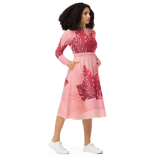 Vestido midi all over RZ