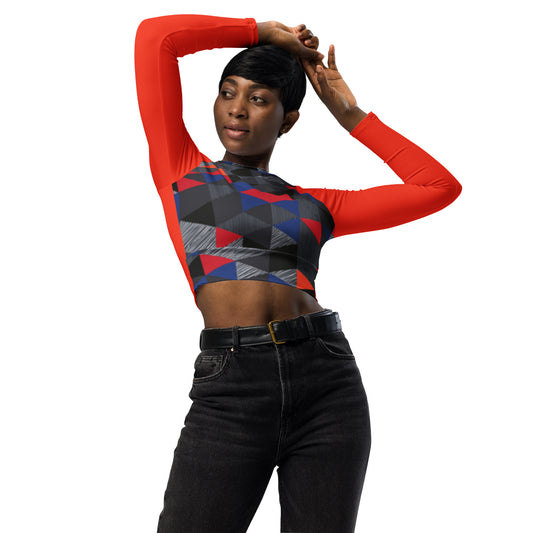 Crop top de poliéster RZ